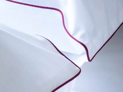Mantova bed linen 100% cotton with contrasting cordonnet