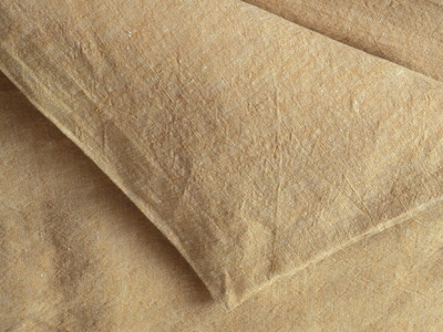 Duvet cover in chestnut Laveno linen