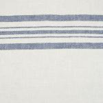 CASTELLINO TWILL BARRE' MACHE' Off White Blue Stripes